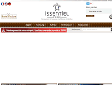 Tablet Screenshot of issentiel.com